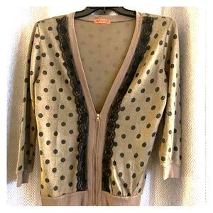 Zip up sweater blouse